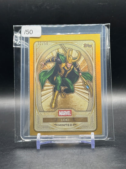 2025 Topps Marvel Mint Loki Gold 32/50