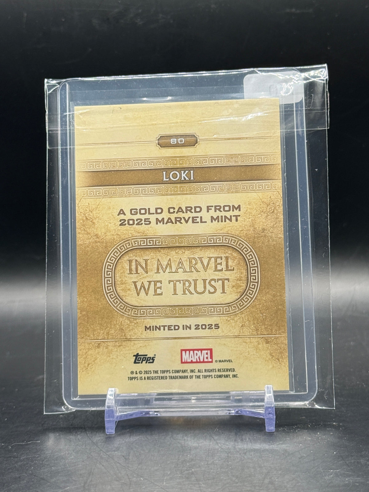 2025 Topps Marvel Mint Loki Gold 32/50