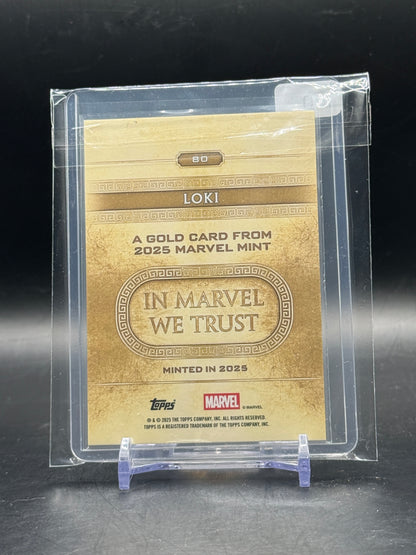 2025 Topps Marvel Mint Loki Gold 32/50