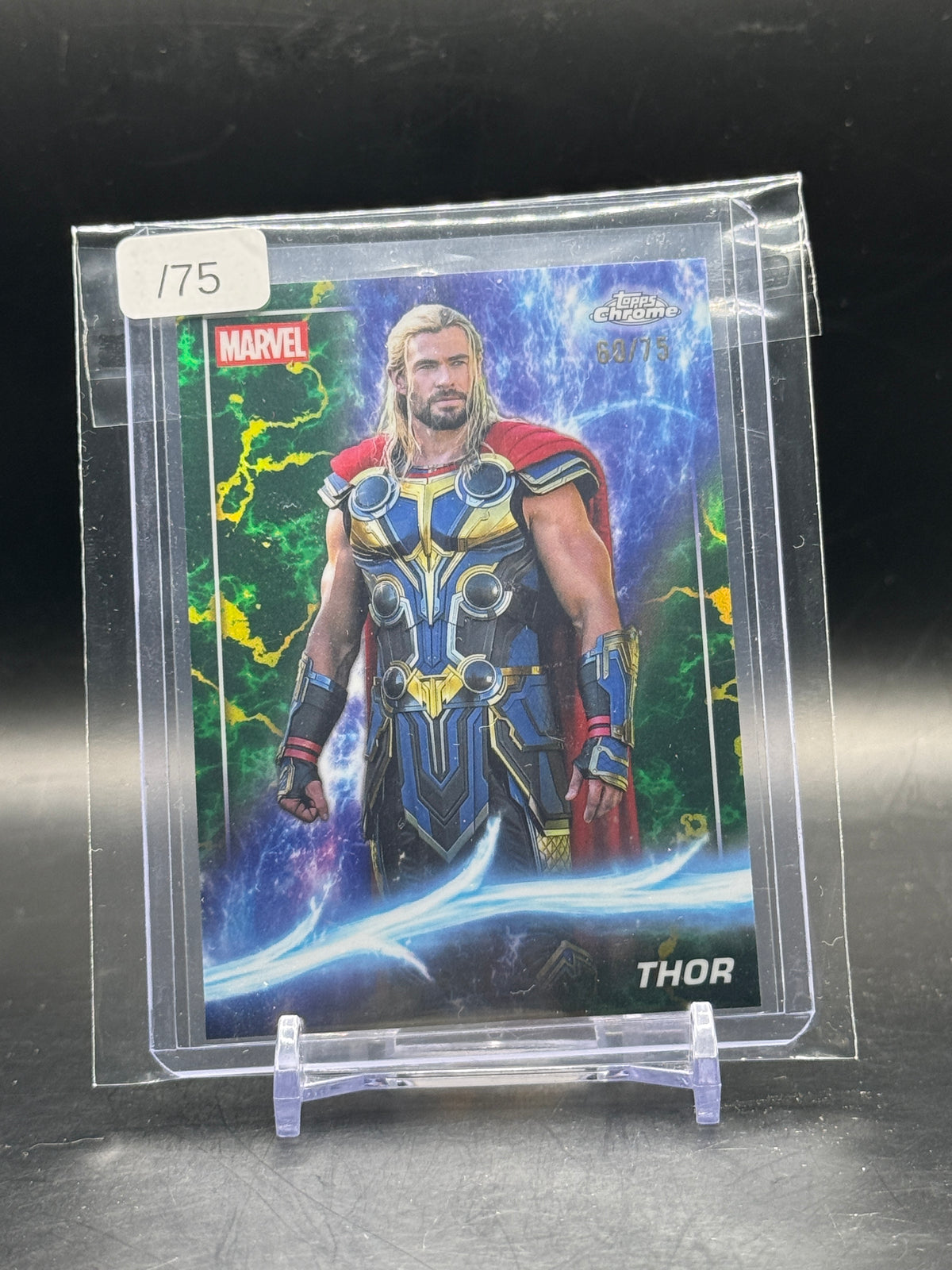 2025 Topps Chrome Marvel Studios Thor Ragnarok Refractor Green 60/75