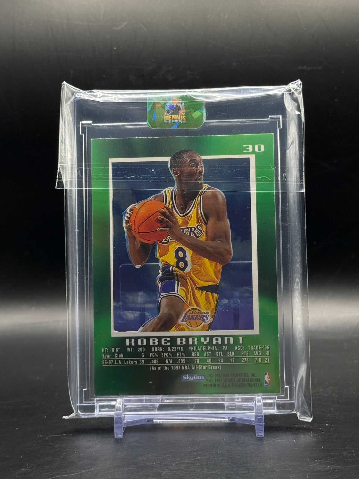 1997 SkyBox E/X2000 NBA Kobe Bryant Los Angeles Lakers