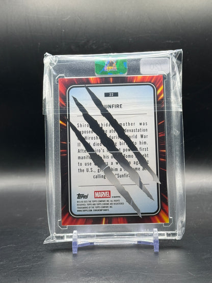 2025 Topps Chrome Marvel Sunfire Clawed 03/20