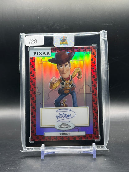2024 Topps Chrome Disney Woody Mickey Mouse Auto 23/28