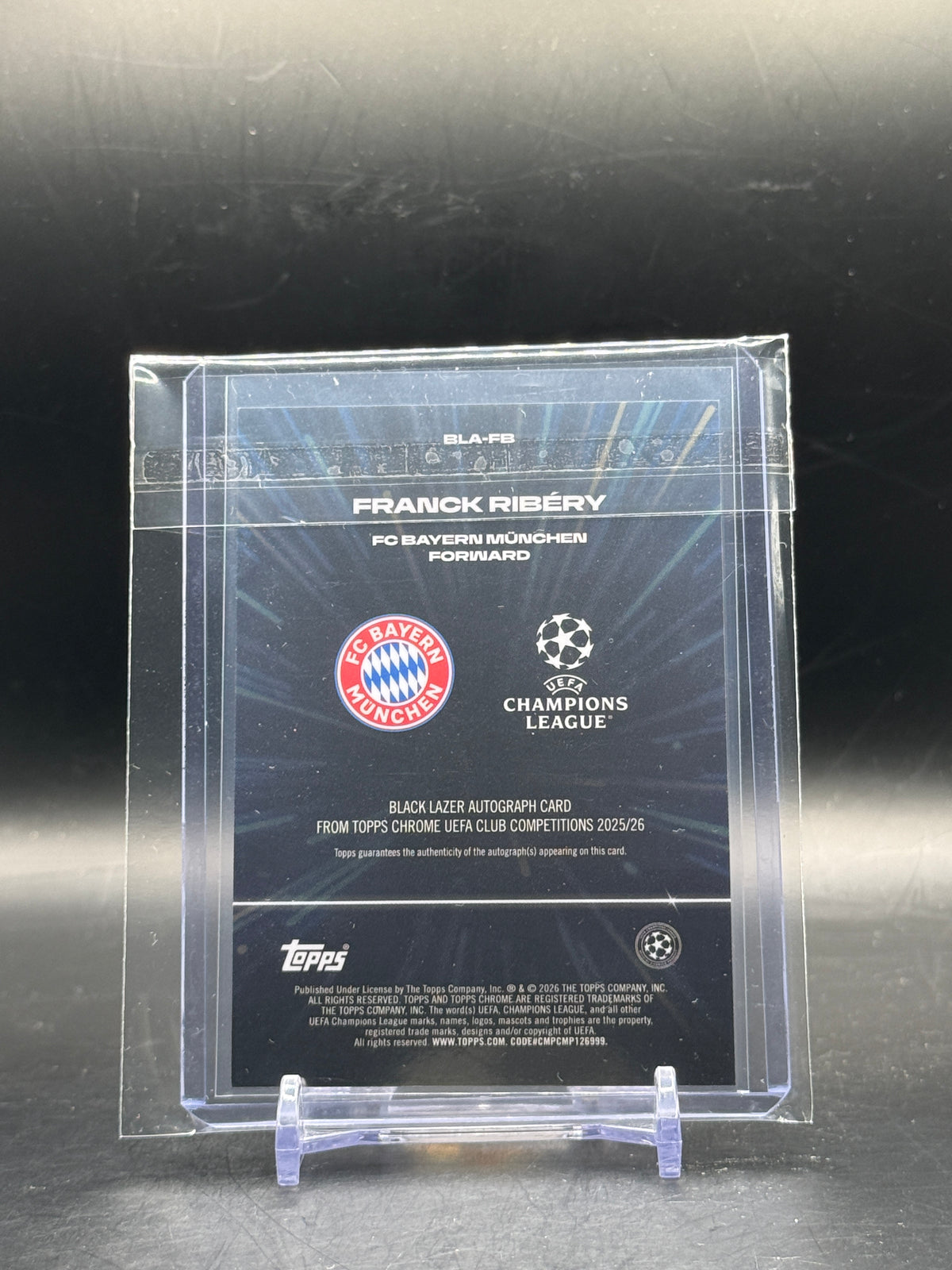 2025-26 Topps Chrome UCC Franck Ribery FC Bayern München Laser Auto