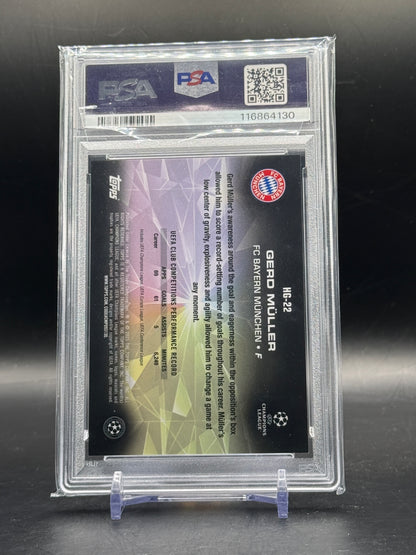 2024-25 Topps Chrome UEFA CC Gerd Müller FC Bayern München Hidden Gems PSA 9 116864130