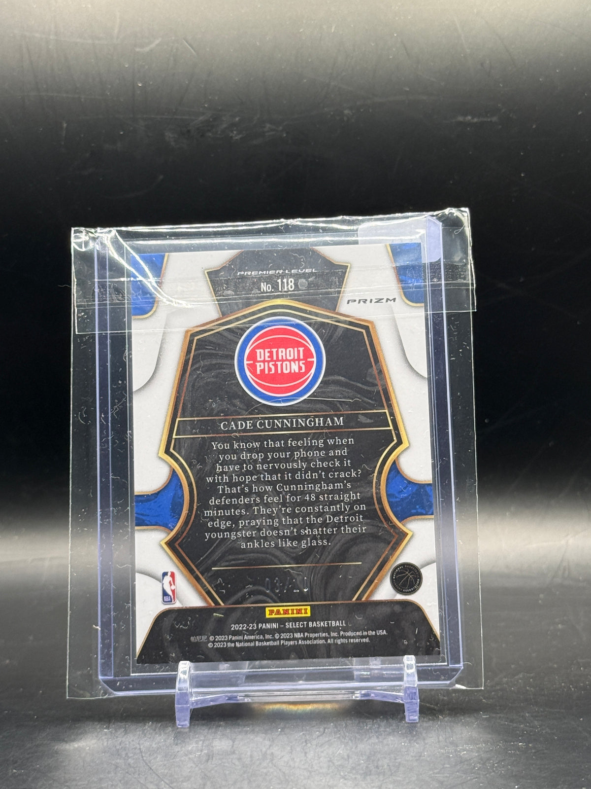 2022-23 Panini Select NBA Cade Cunningham Detroit Pistons Disco Gold 03/10