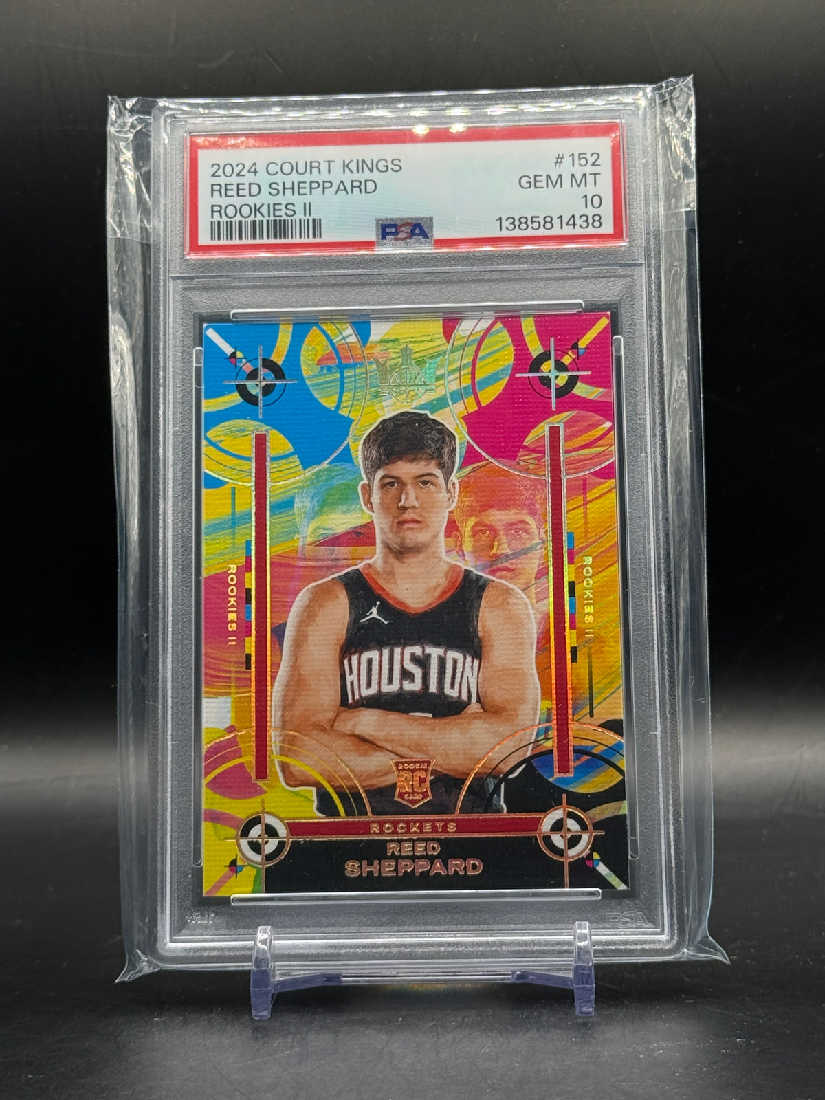 2024 Panini Court kings NBA Reed Sheppard Houston Rockets Rookies II PSA 10 138581438