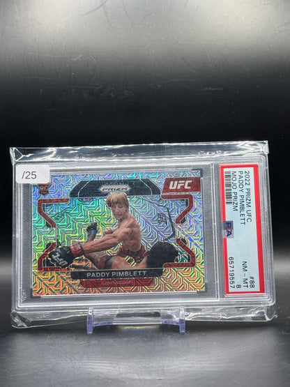 2022 Panini Prizm UFC Paddy Pimblett Mojo Prizm 12/25 PSA 8 65719557
