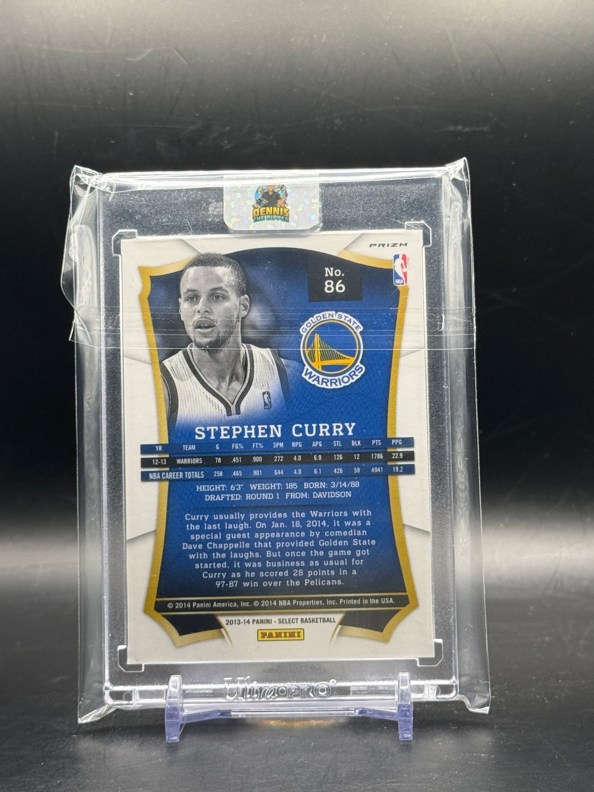 2013-2014 Panini Select NBA Stephen Curry Golden State Warriors Silver