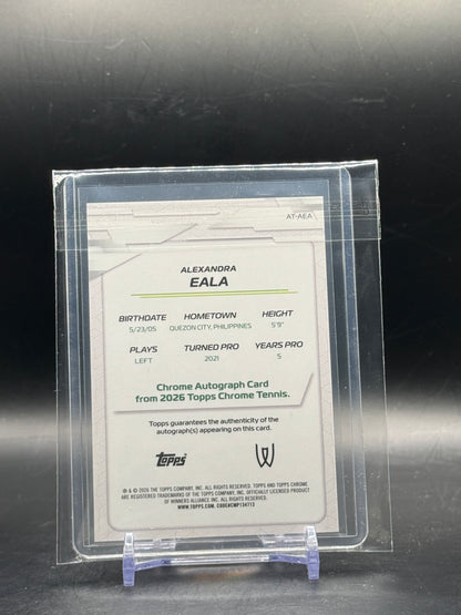 2026 Topps Chrome Tennis Alexandra Eala Auto