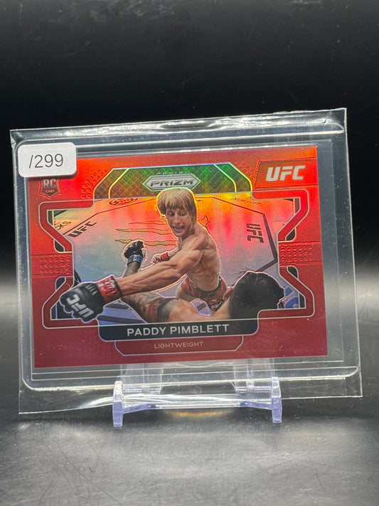 2022 Panini Prizm UFC Paddy Pimblett Red 252/299