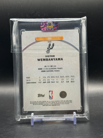 2026 Topps Finest NBA Victor Wembanyama San Antonio Spurs Purple Geometric 11/50