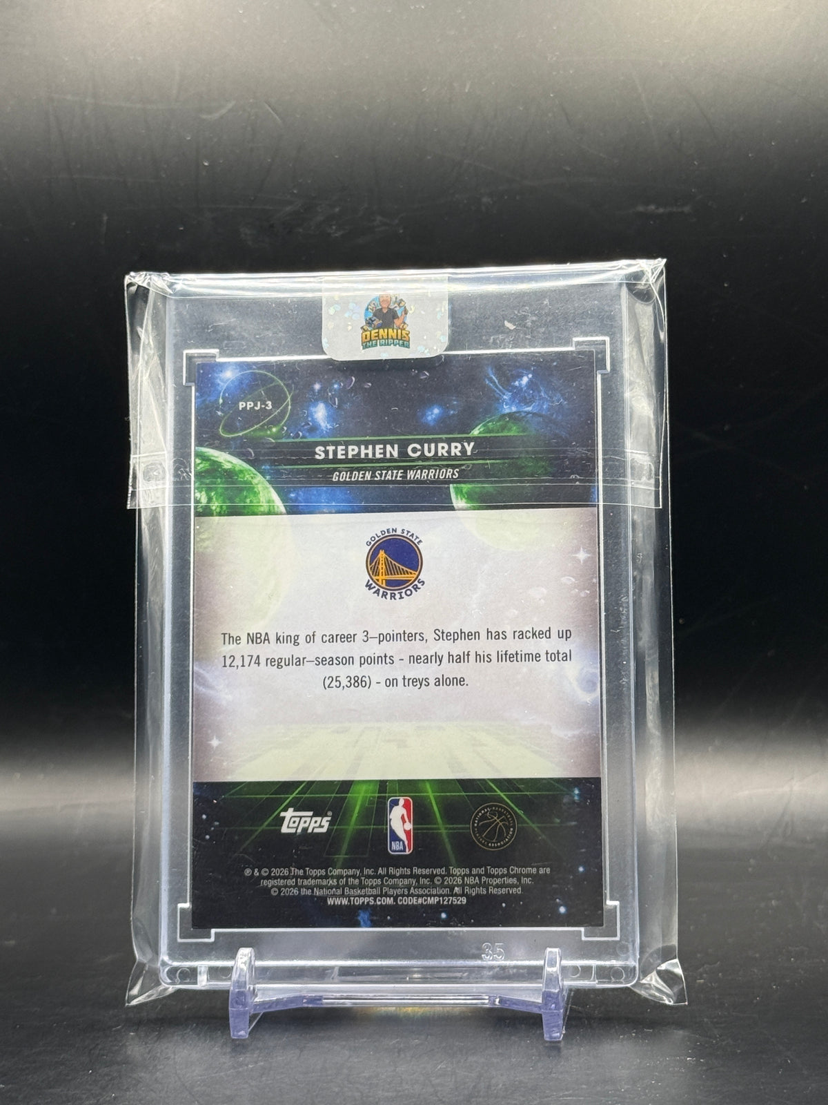 2026 Topps Cosmic Chrome NBA Stephen Curry Golden State Warriors Jupiter