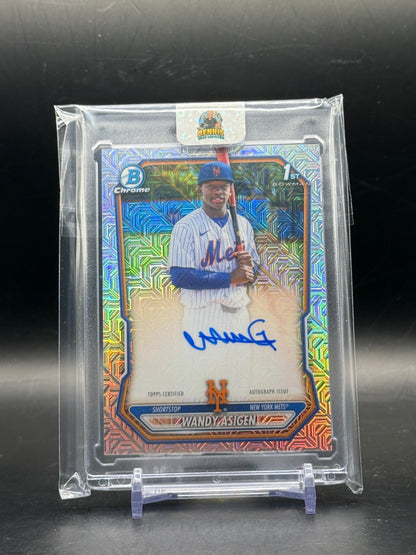 2026 Topps Bowman Chrome MLB Wandy Asigen New York Mets Mojo Auto