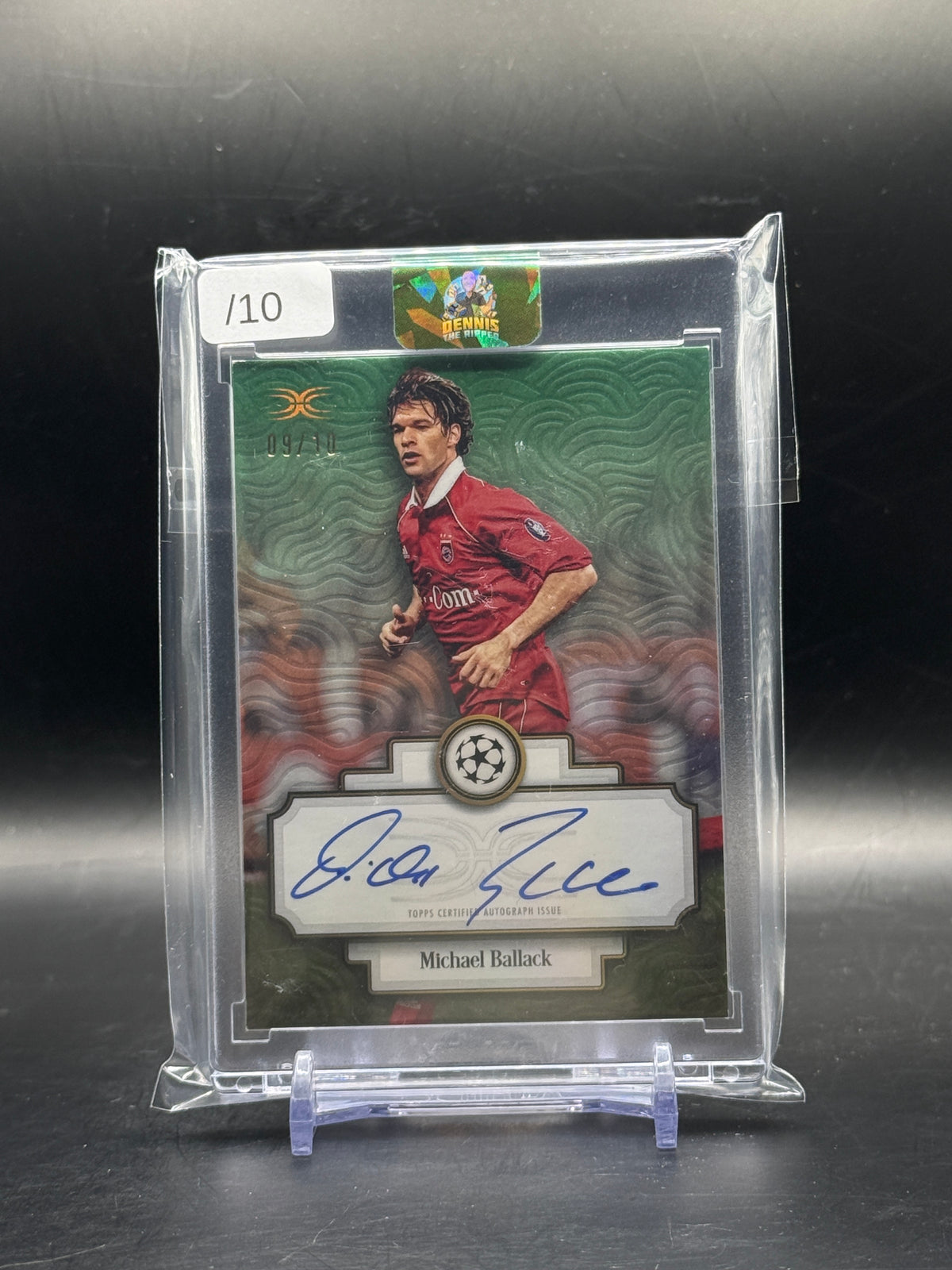 2025 Topps Definitive Collection Michael Ballack FC Bayern München Green Auto 09/10