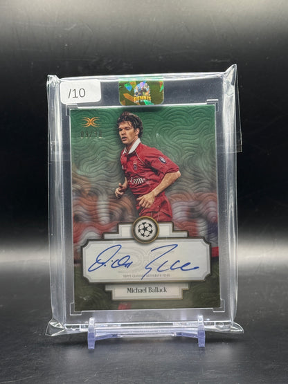 2025 Topps Definitive Collection Michael Ballack FC Bayern München Green Auto 09/10