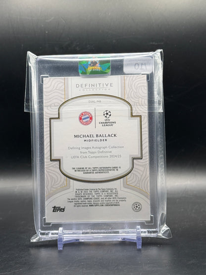 2025 Topps Definitive Collection Michael Ballack FC Bayern München Green Auto 09/10