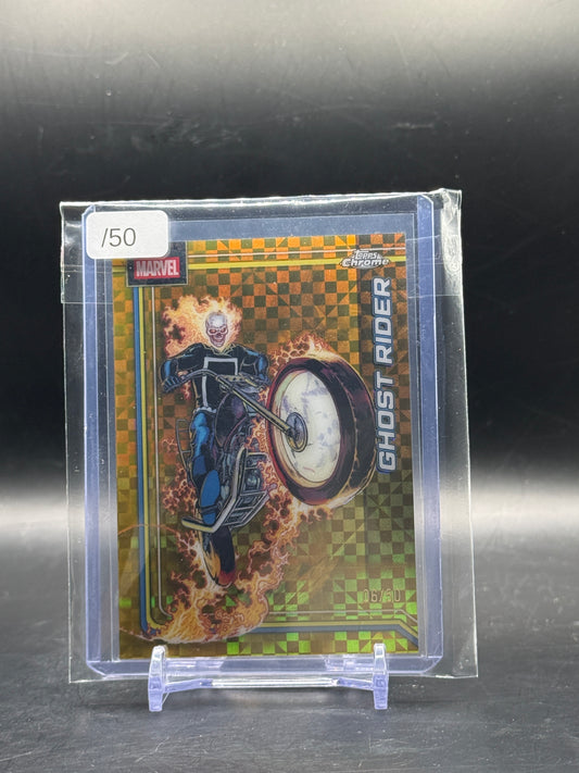 2026 Topps Chrome Marvel Ghost Rider Gold Geometric 06/50