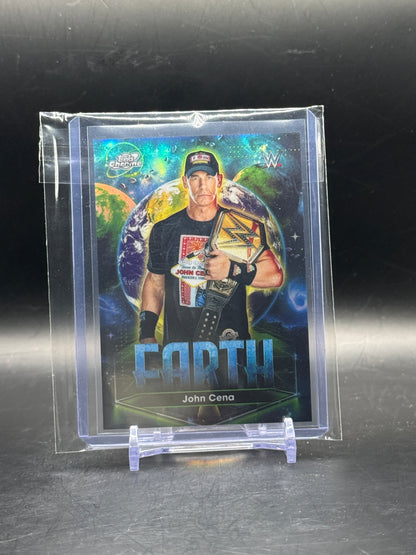 2026 Topps Chrome Cosmic WWE John Cena Planetary Earth