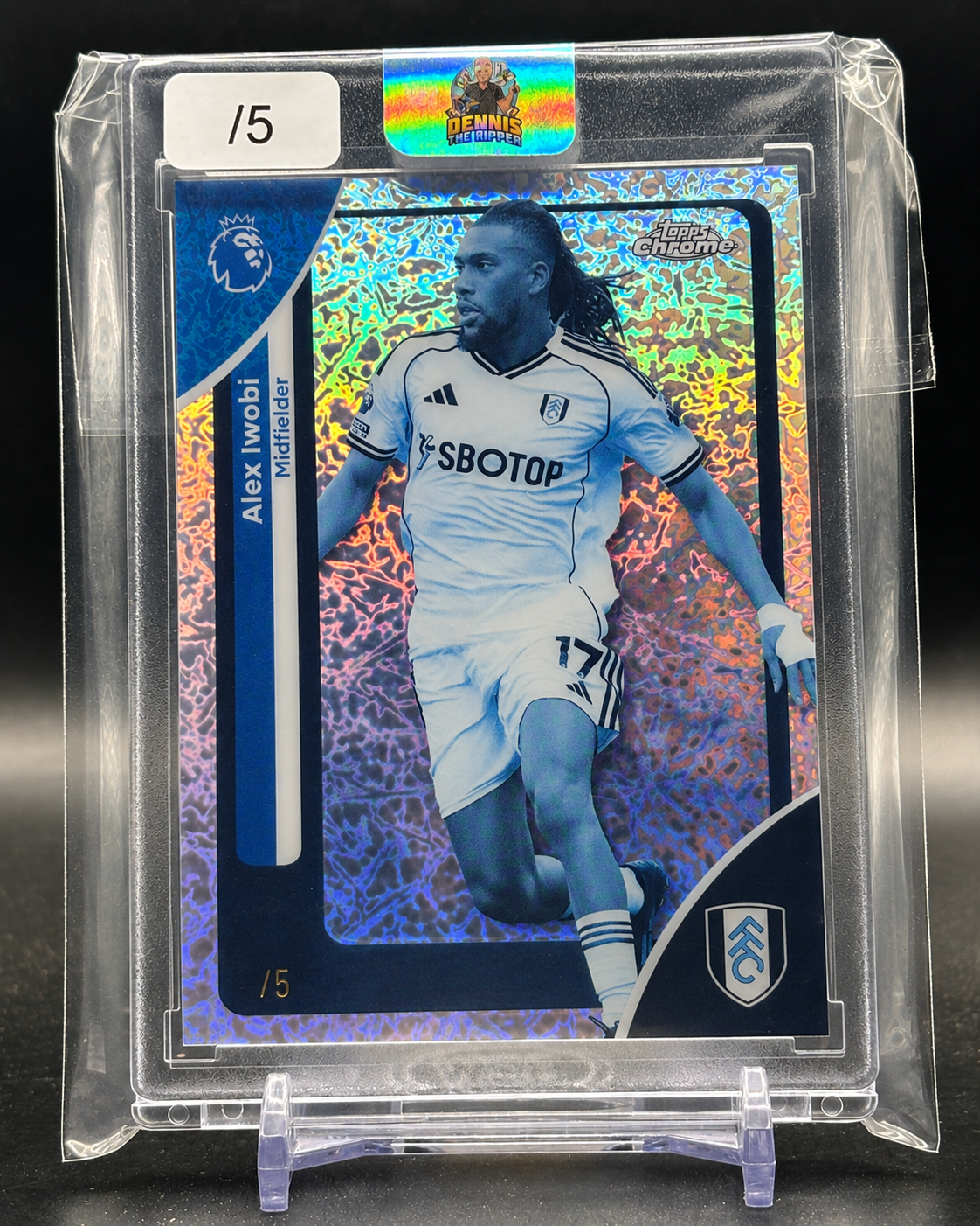 2025-26 Topps Flagship Premier League Alex Iwobi FC Fulham Frozenfractor -2/0