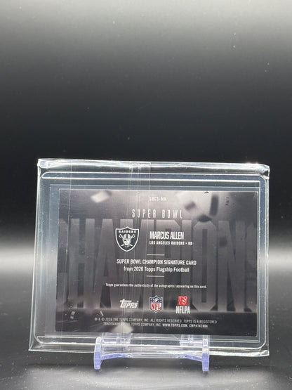 2026 Topps Flagship NFL Marcus Allen Los Angeles Raiders Super Bowl Auto