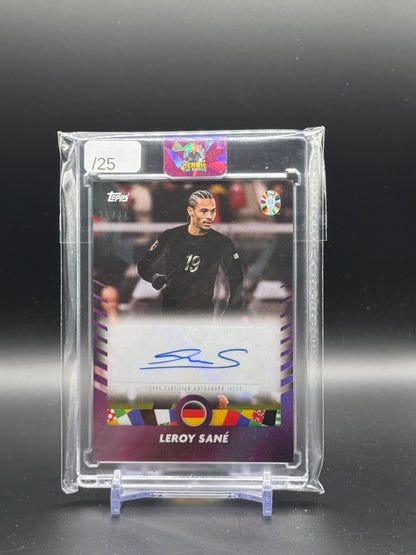 2024 Topps Chrome UEFA Euro 2024 Leroy Sane Germany Purple Auto 25/25