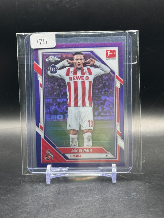 2025-26 Topps Chrome Bundesliga Said El Mala 1. FC Köln True Purple 61/75