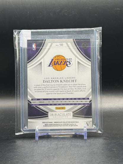 2024-25 Panini Immaculate NBA Dalton Knecht Los Angeles Lakers 4/8