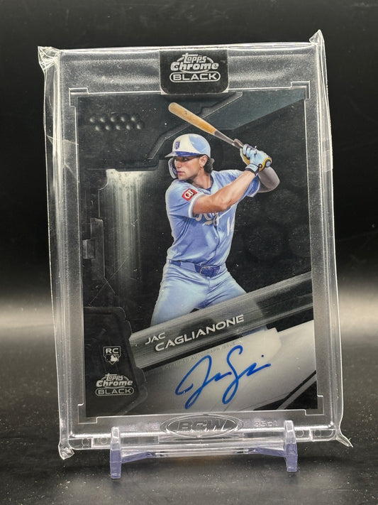 2026 Topps Black MLB Jac Caglianone Kansas City Royals Auto