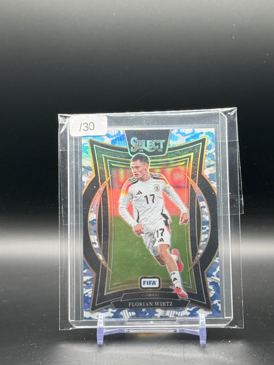 2024-25 Panini Select Fifa Soccer Florian Wirtz Germany Winter Camo 01/30