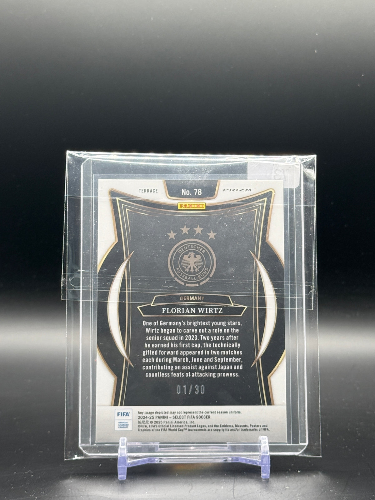 2024-25 Panini Select Fifa Soccer Florian Wirtz Germany Winter Camo 01/30