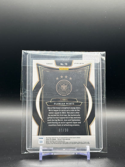 2024-25 Panini Select Fifa Soccer Florian Wirtz Germany Winter Camo 01/30