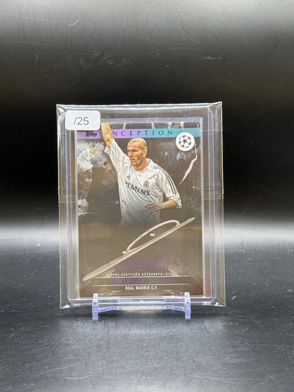 2024-25 Topps Inception UCC Zinedine Zidane Real Madrid Silver Signings Auto 15/25
