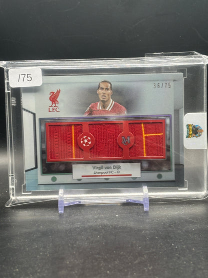 2024-25 Topps Museum UCC Virgil Van Dijk Liverpool FC Triple Patch 36/75