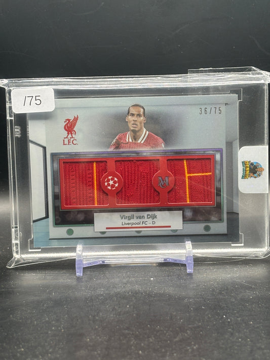 2024-25 Topps Museum UCC Virgil Van Dijk Liverpool FC Triple Patch 36/75