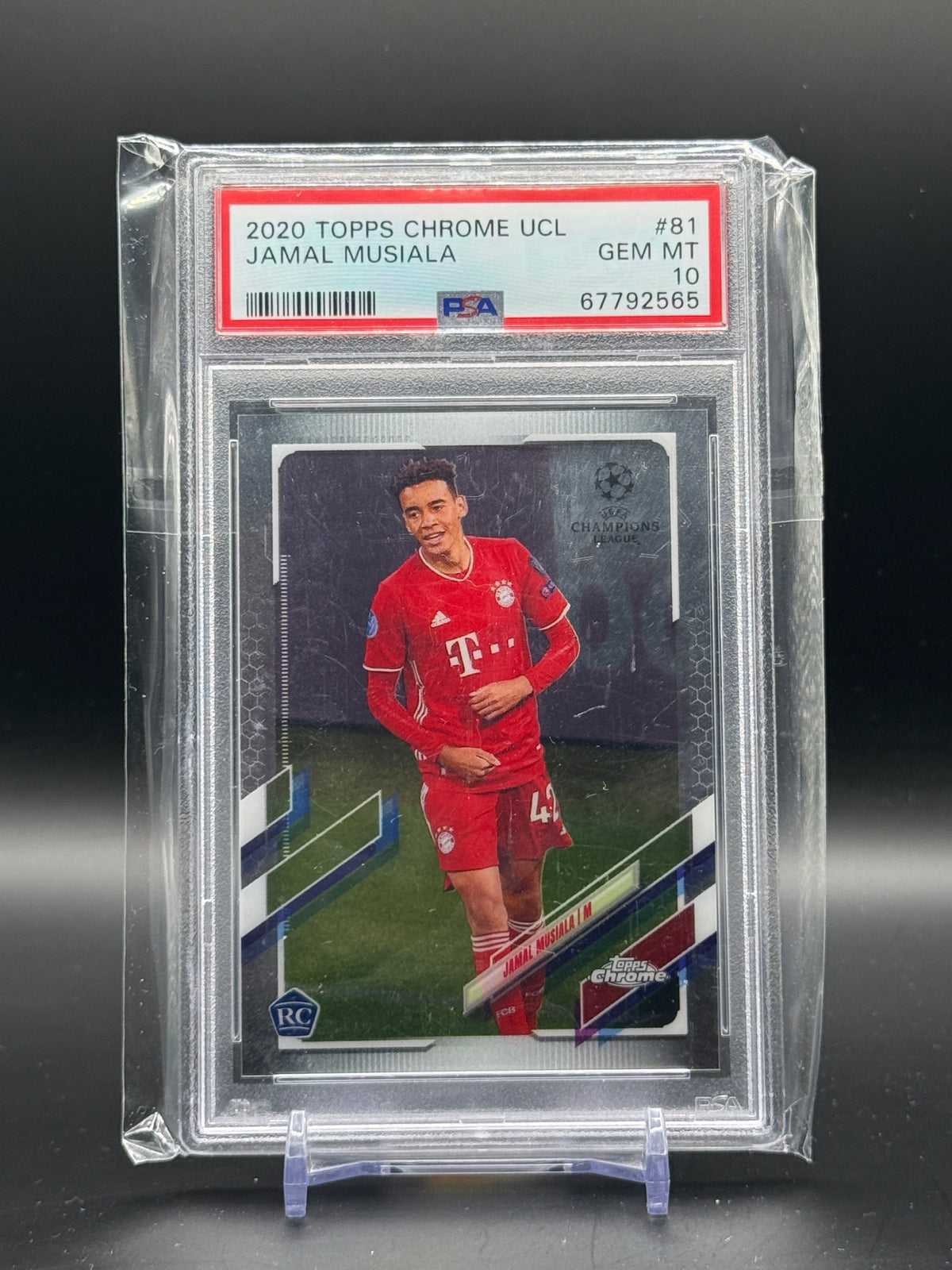 2020-21 Topps Chrome UCC Jamal Musiala FC Bayern München PSA 10 67792565