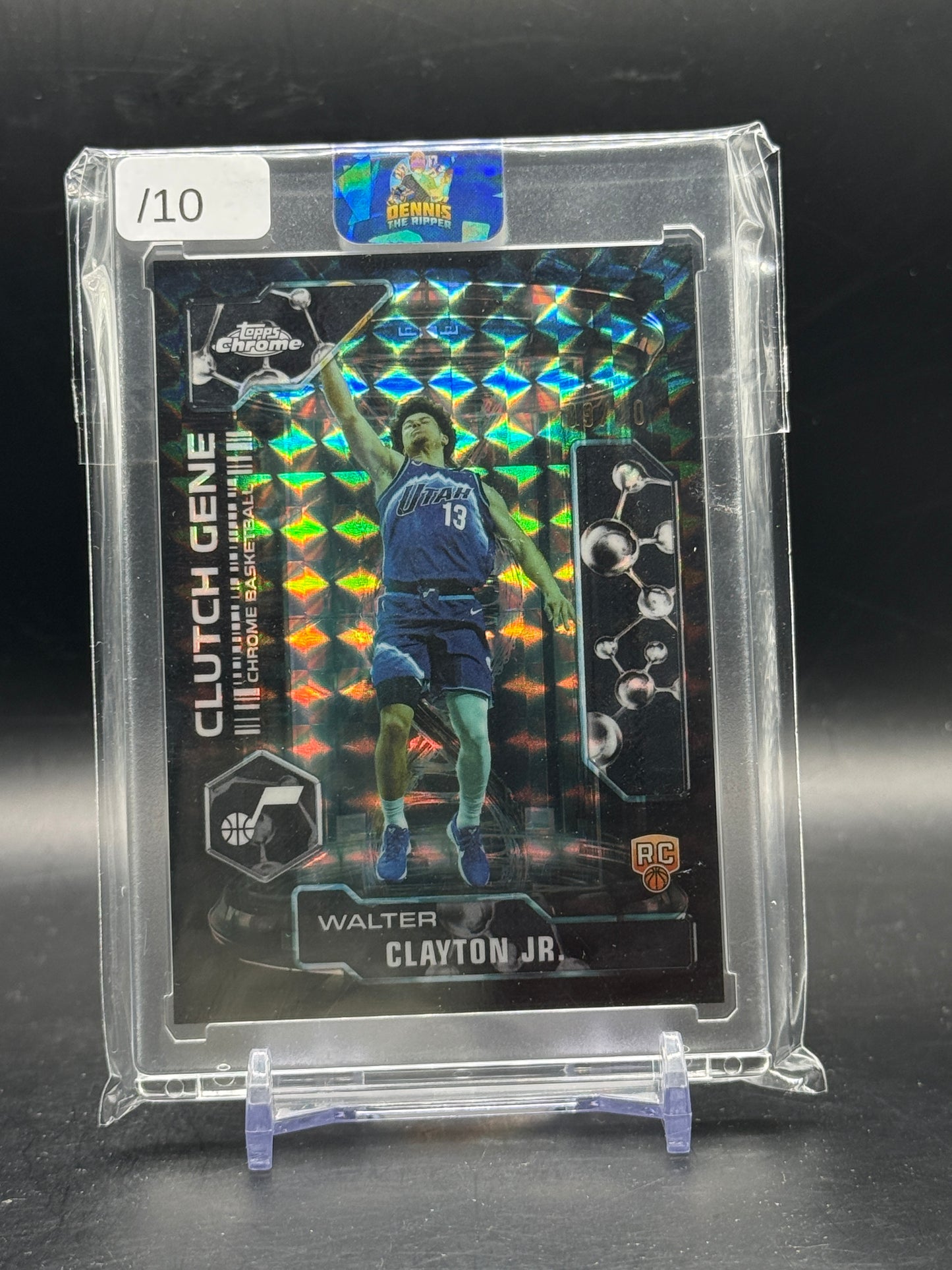 2025-26 Topps Chrome NBA Walter Clayton Jr. Utah Jazz Clutch Gene 09/10