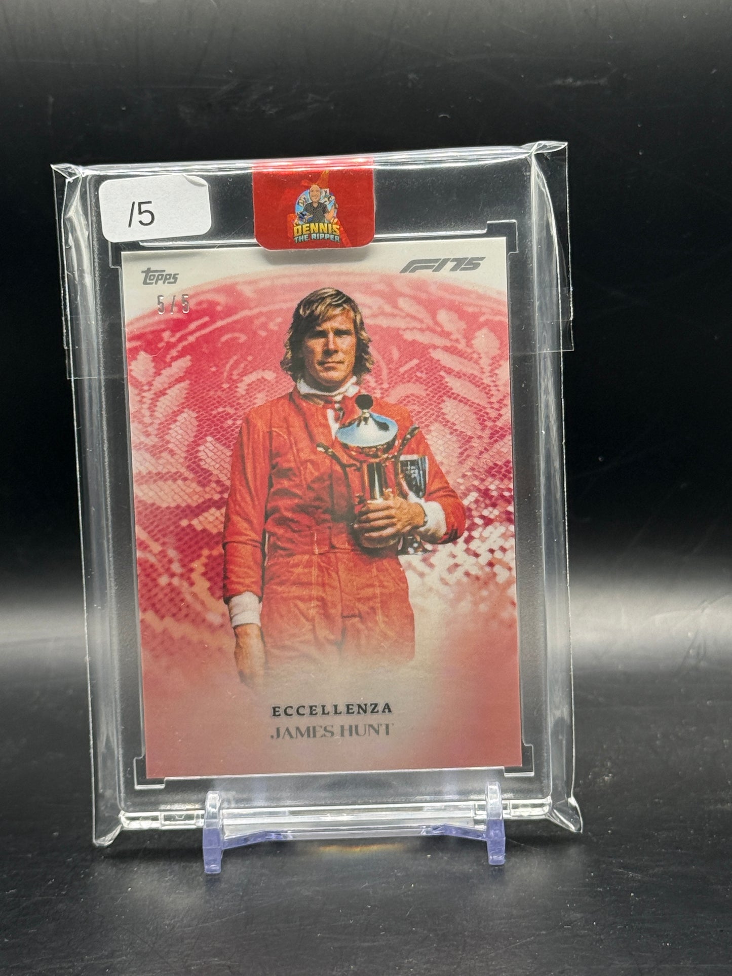 2025 Topps Eccellenza F1 James Hunt Supremo 5/5