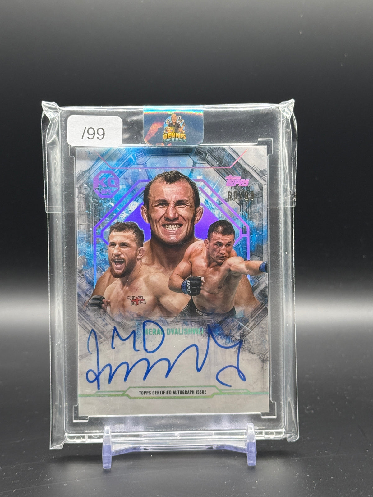 2025 Topps Knockout UFC Merab Dvalishvili Collage-A-Graphs Auto 60/99