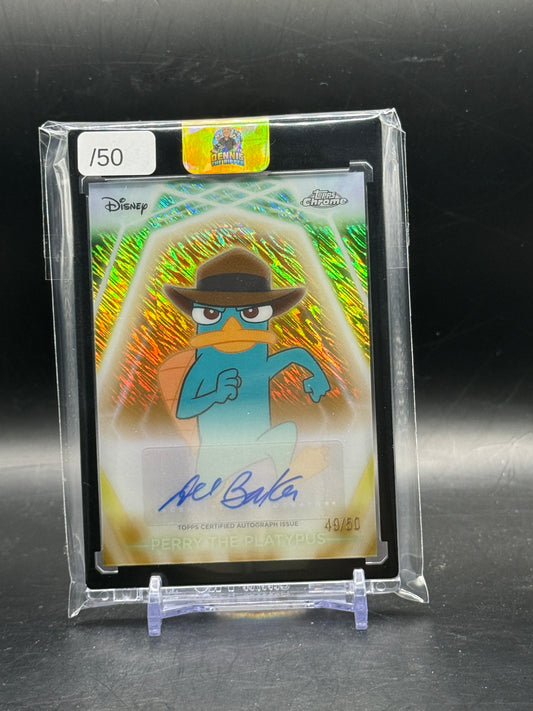 2026 Topps Disney Neon Perry The Platypus Dee Bradley Baker 49/50