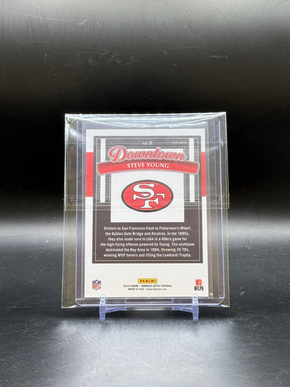 2025 Panini Donruss Optic NFL Steve Young San Fransico 49ers Downtown