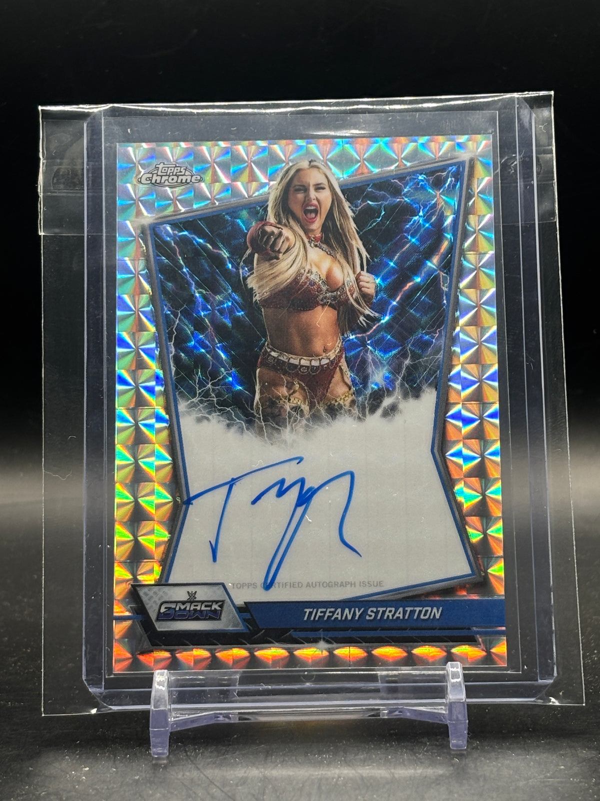 2026 Topps Chrome WWE Tiffany Stratton Geometric Refactor Auto