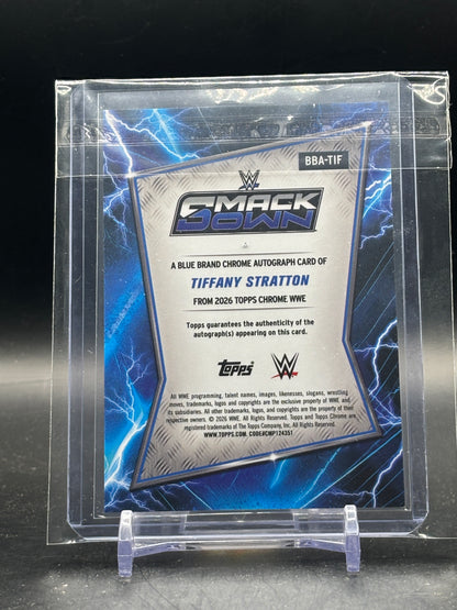 2026 Topps Chrome WWE Tiffany Stratton Geometric Refactor Auto