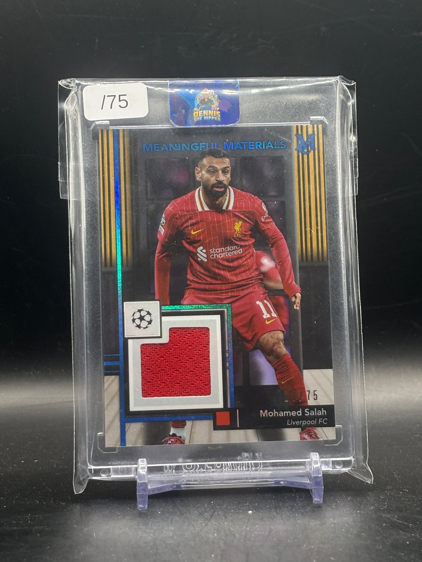 2024-25 Topps Museum UCC Mohamed Salah Liverpool FC Meaningful Material Patch 23/75