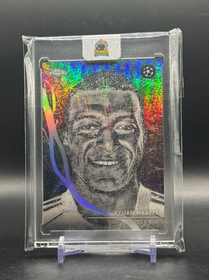 2025-26 Topps Chrome UCC Kylian Mbappé Real Madrid Budapest at Night