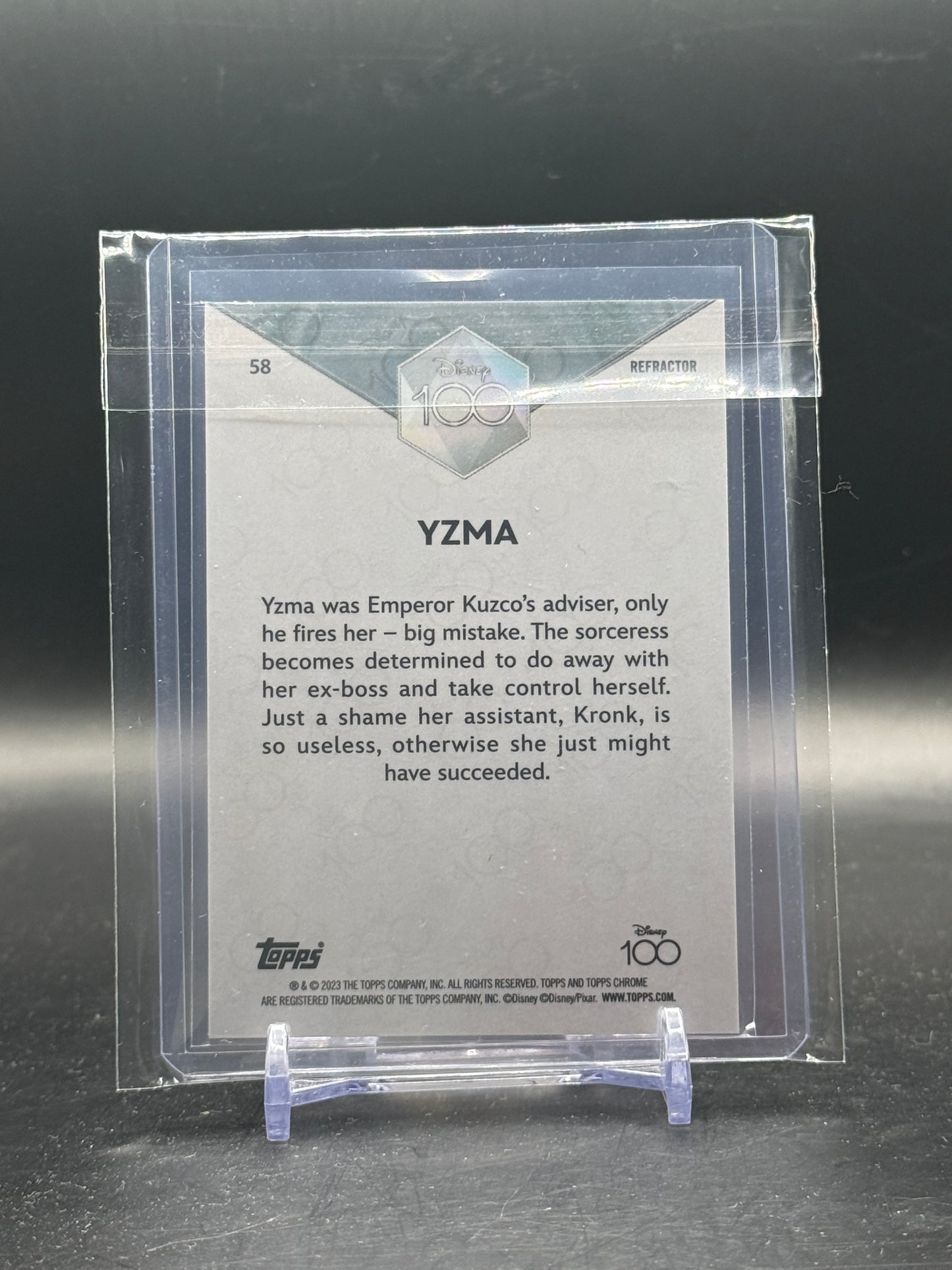 2023 Topps Chrome Disney 100 Yzma Refractor