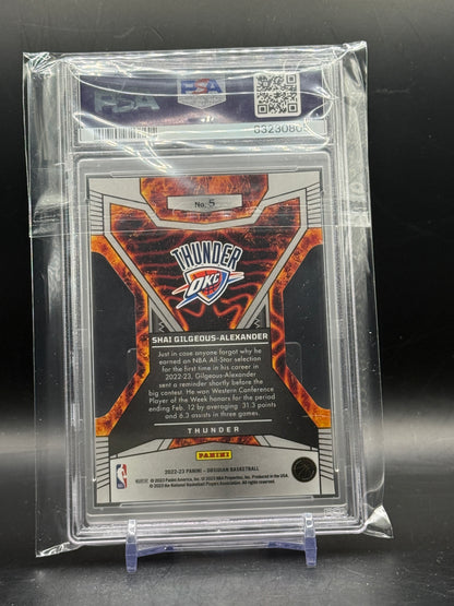 2022 Panini Obsidian NBA Shai Gilgeous-Alexander Oklahoma City Thunder Volcanix PSA 9 83230805