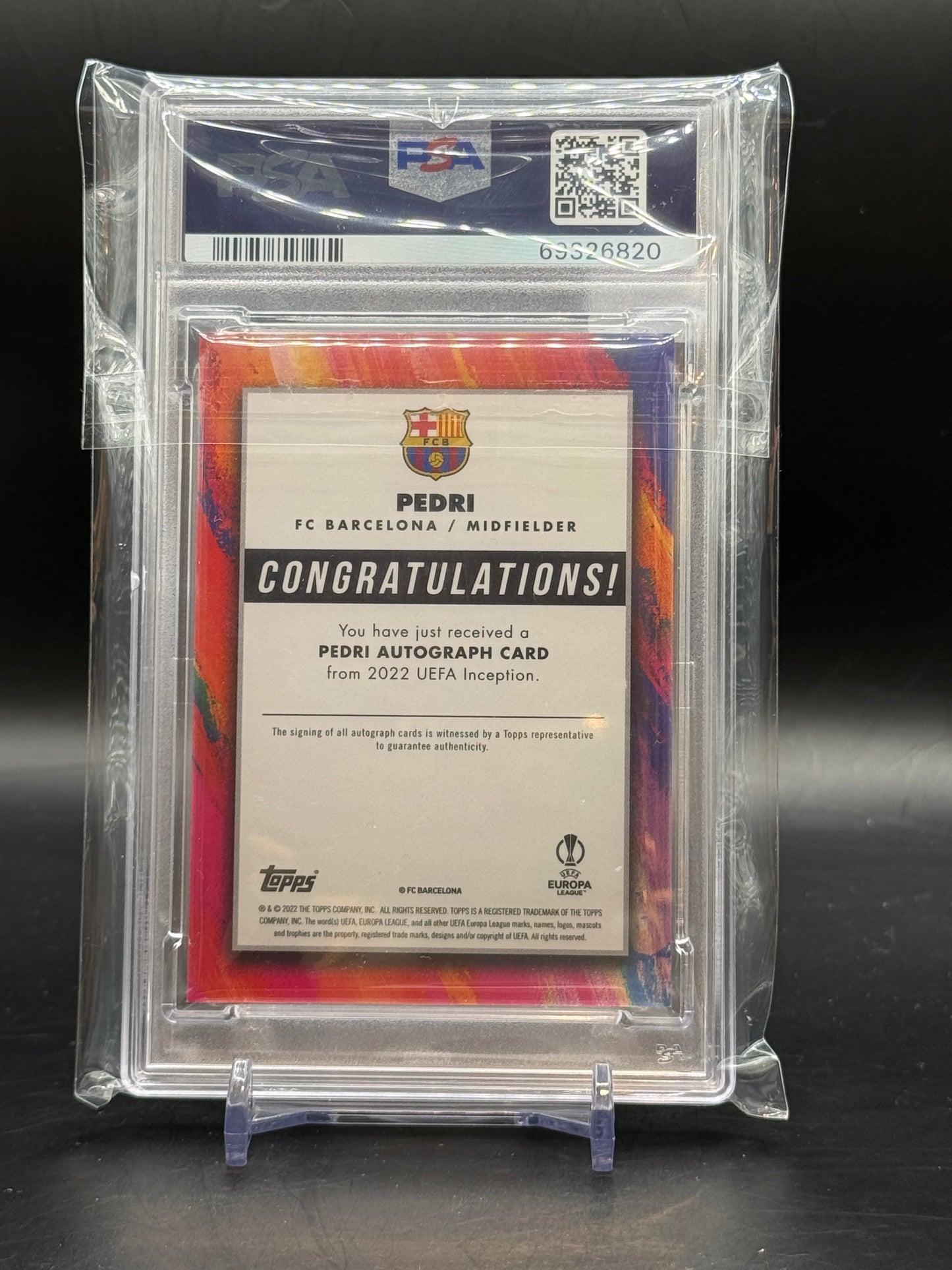 2021/22 Topps Inception UEFA Pedri Auto 93/99 PSA 10 / 69326820