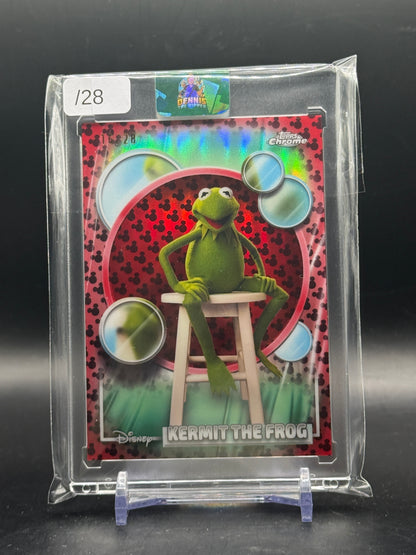 2026 Topps Chrome Disney Kermit The Frog Mickey Red and Black 16/28
