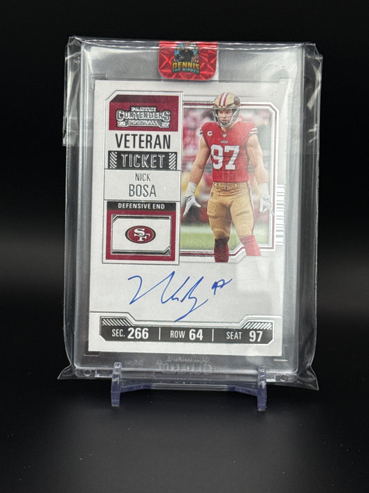 2023 Panini Contenders NFL Nick Bosa San Francisco 49ers Auto